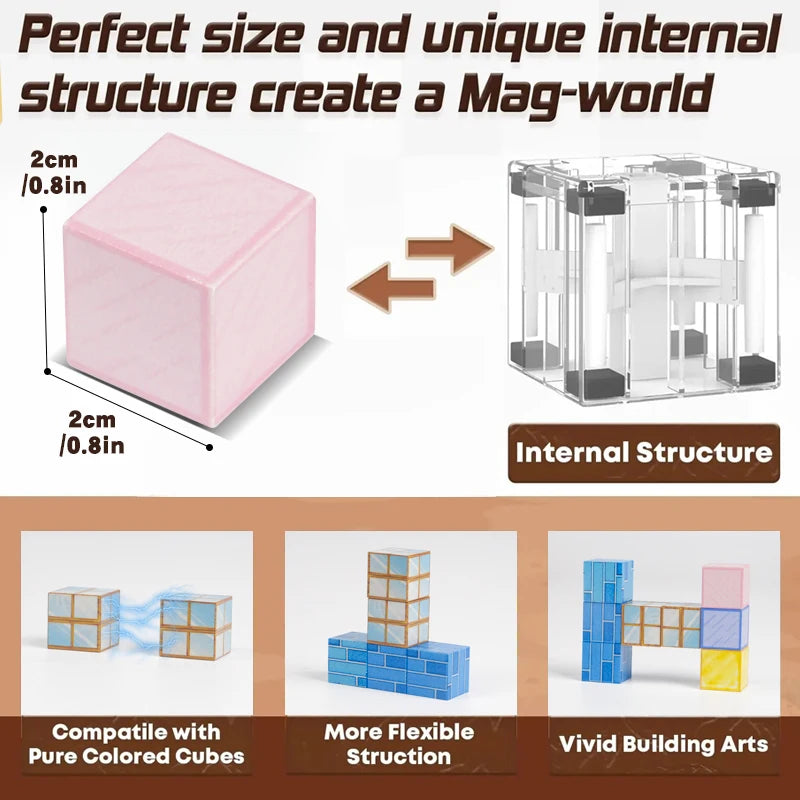 Bloc de construction magnétique