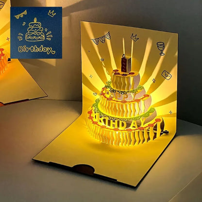 Carte postale en 3d avec musique