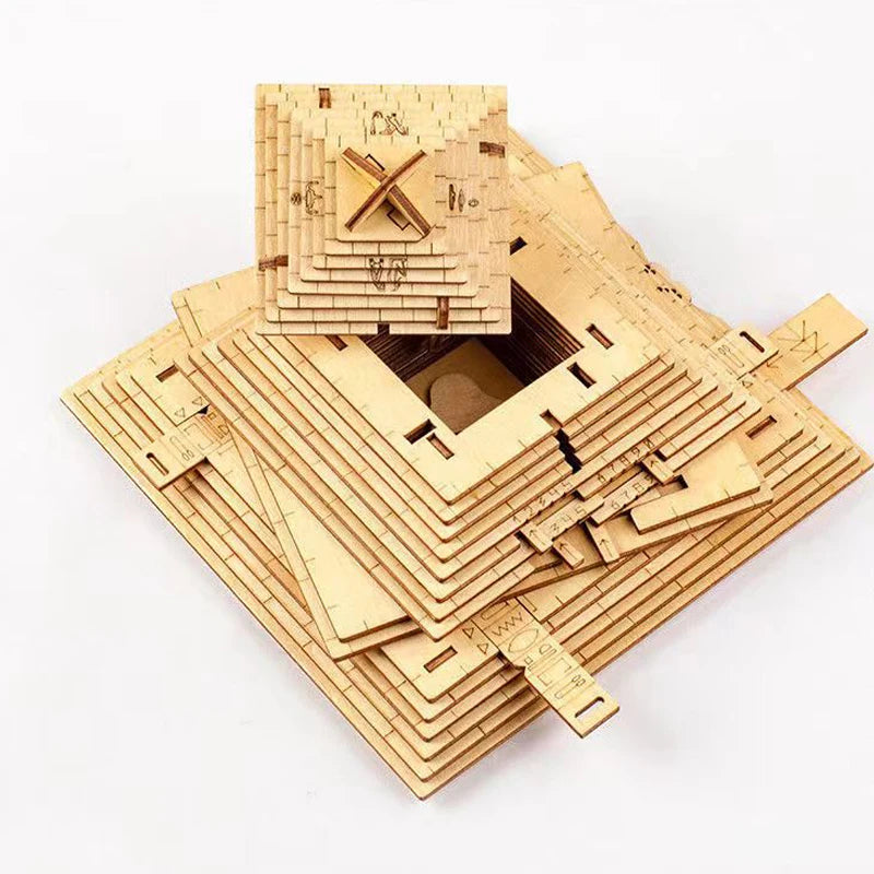 Boîte de Puzzle pyramide Quest, cadeau Surprise, avec compartiment caché, jeux de casse-tête pour adultes et enfants, Test de qi, jouets créatifs