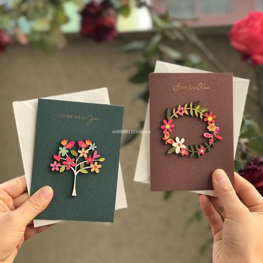 carte pop up fleurs