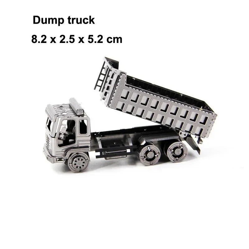 Puzzle 3D en métal, camion mélangeur, véhicule d'ingénierie, bricolage, modèle d'assemblage fait à la main, jouets pour adultes et enfants