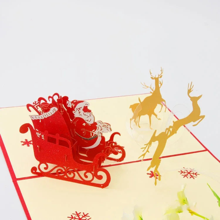 carte pop up noel