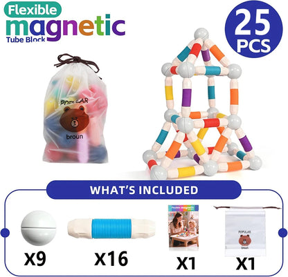 Jeu de construction magnétique enfant 25 pièces