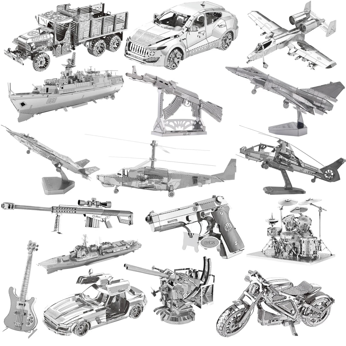 Kits de modèles de Puzzle en métal 3D, bricolage, découpé au Laser, jouet pour enfants