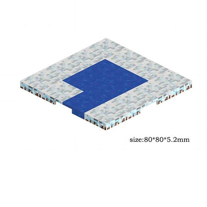 Jeu de construction magnétique bioms