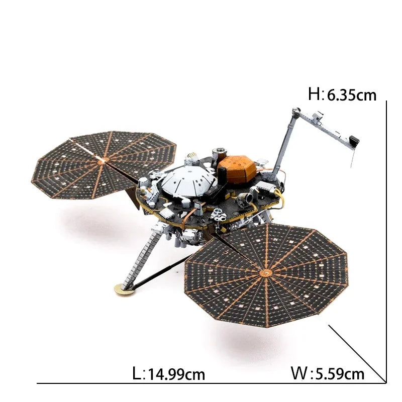 Exploration spatiale 3D Puzzle en métal navette Hubble télescope spatial Mars Rover modèle jouet pour enfants Puzzle créatif cadeau jouets