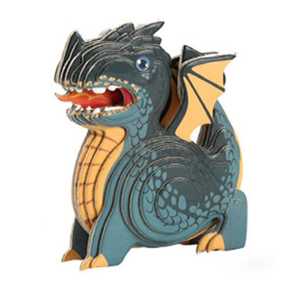 Puzzle en papier dinosaure 3D pour enfants, jouets Montessori, bricolage amusant, assemblage manuel, modèle tridimensionnel, jouet pour garçon et fille