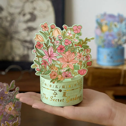 Carte postale pop up avec fleurs