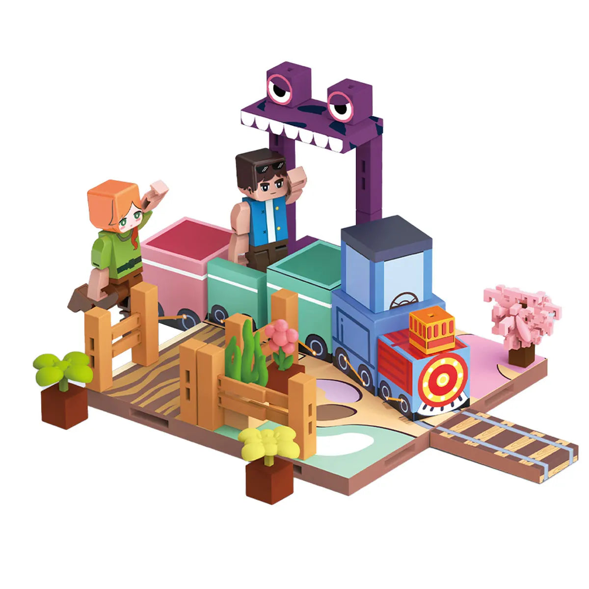 Bloc de construction magnétique