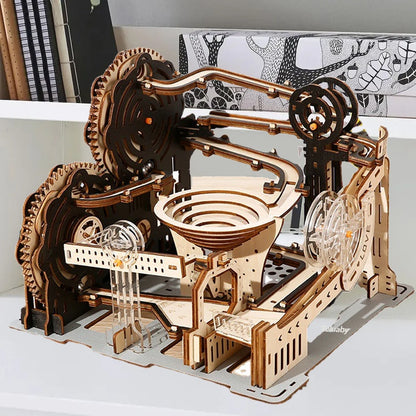 Puzzle 3D en bois, ensemble de course sur marbre, Kit de modèle de construction à assembler soi-même, moteur à vapeur, jouets éducatifs pour adultes et enfants, cadeaux d'anniversaire