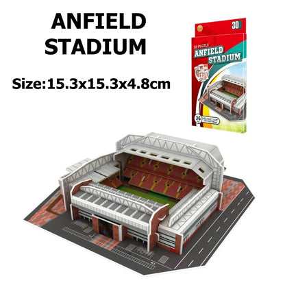 Jouets de Puzzle 3D pour enfants, simulation de terrain de Football, modèle de construction en papier, éducation précoce, capacité pratique, cadeaux pour fans de Football TMZ