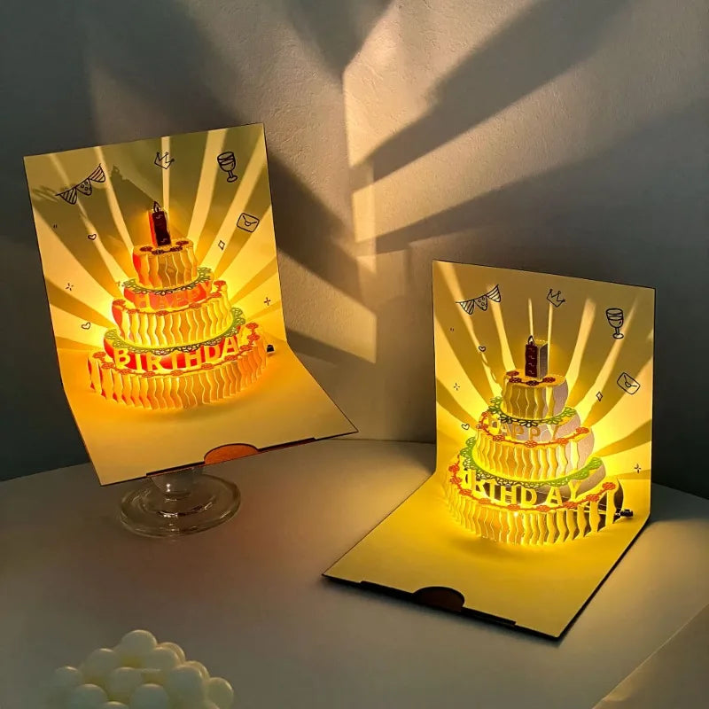 Carte postale en 3d avec musique